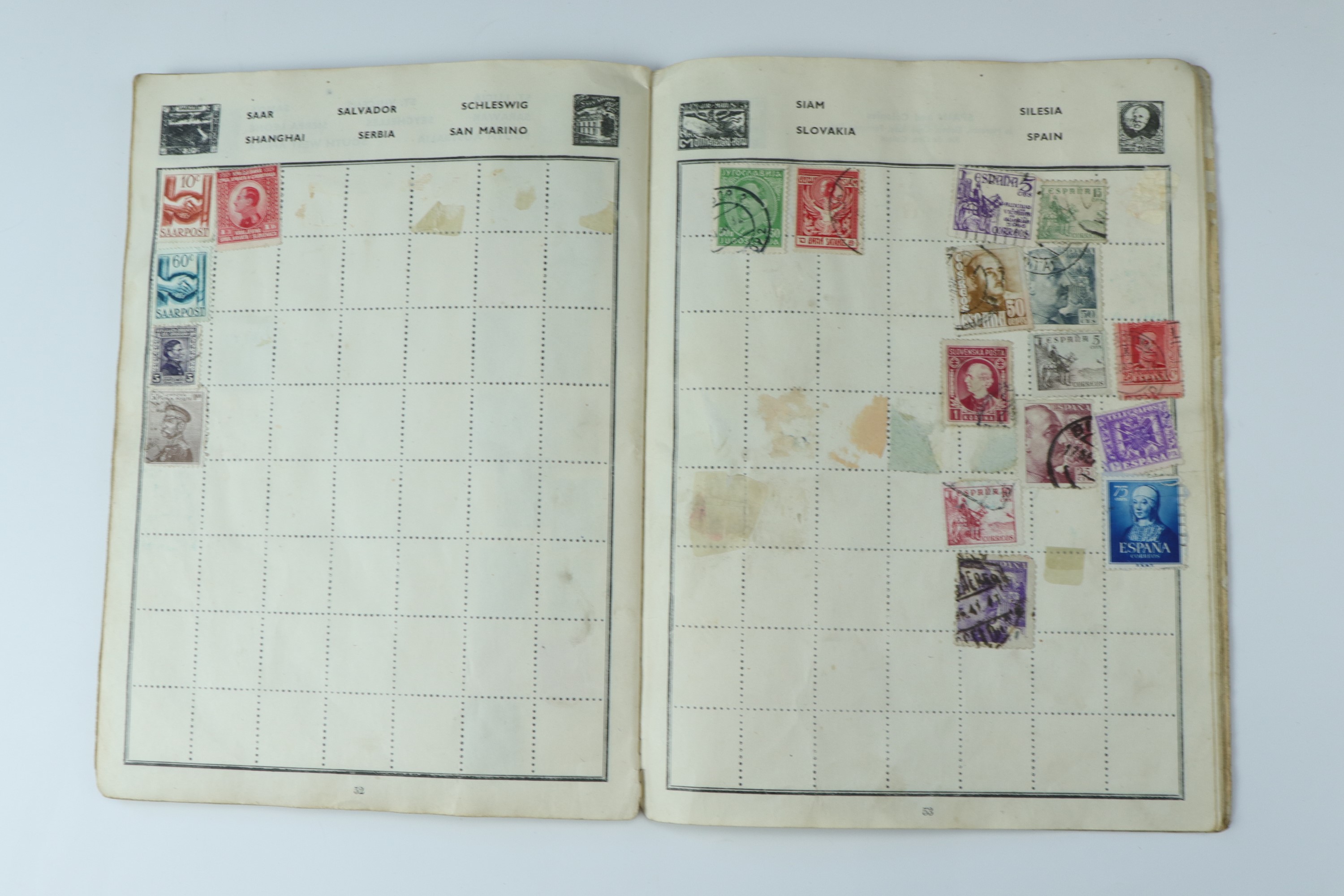Several juvenile stamp albums containing GB and world stamps, with uncirculated and specimen GB - Image 23 of 47
