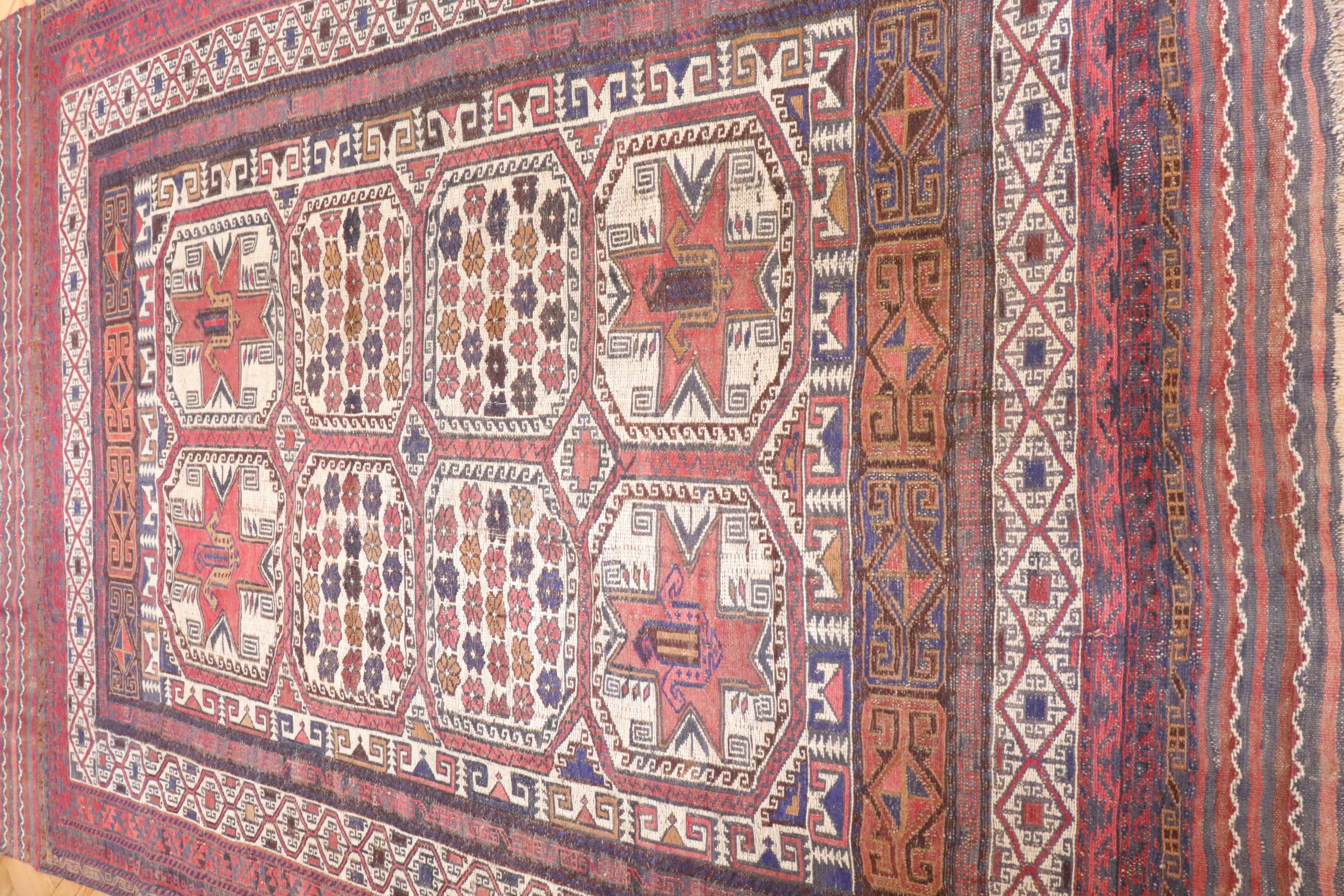 A hand knotted Afghan rug, 240 x 180 cm - Image 6 of 6