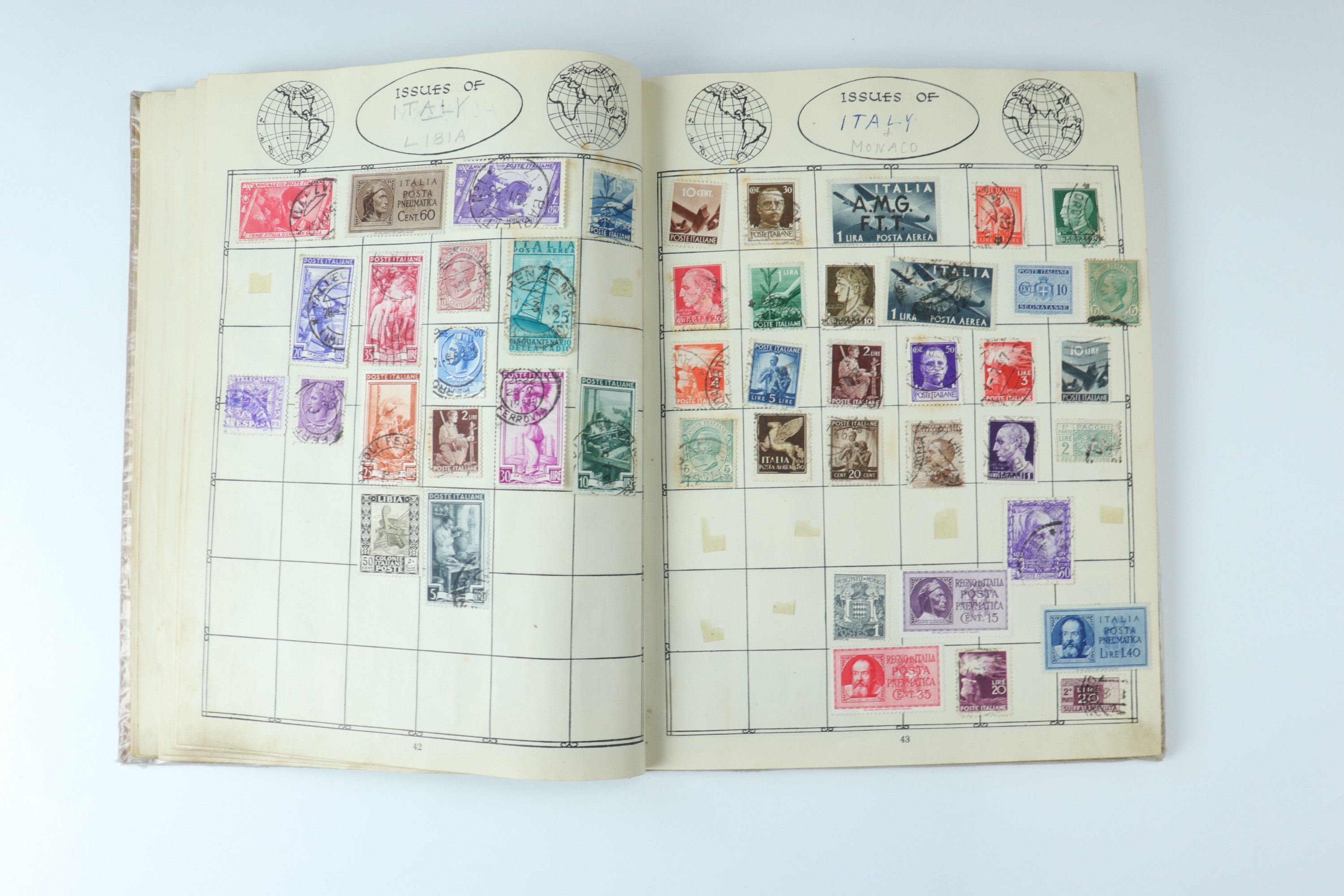 An Ace Legion stamp album, International Telecommunication Union centenary stamp album and a - Image 18 of 27