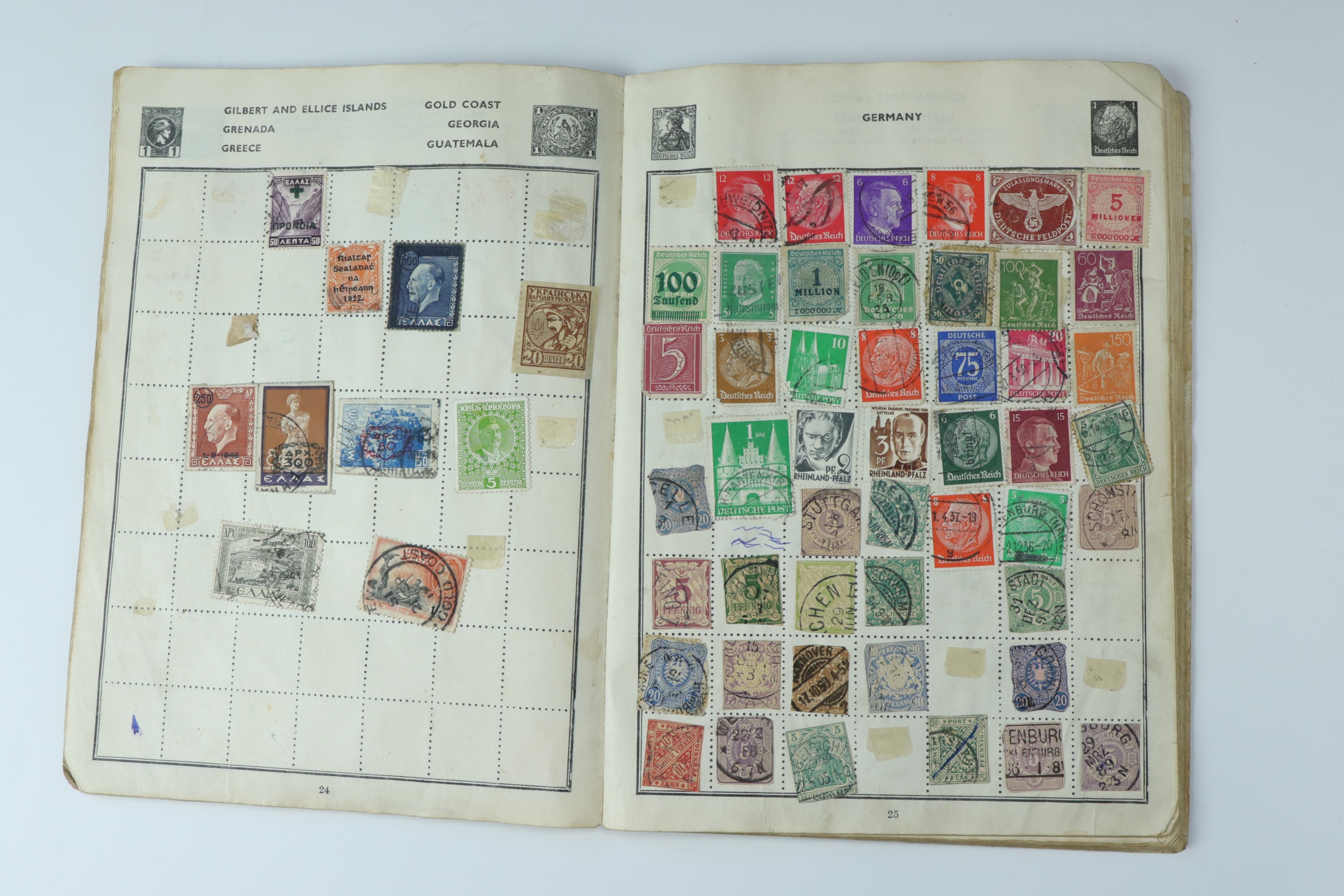 Several juvenile stamp albums containing GB and world stamps, with uncirculated and specimen GB - Image 19 of 47