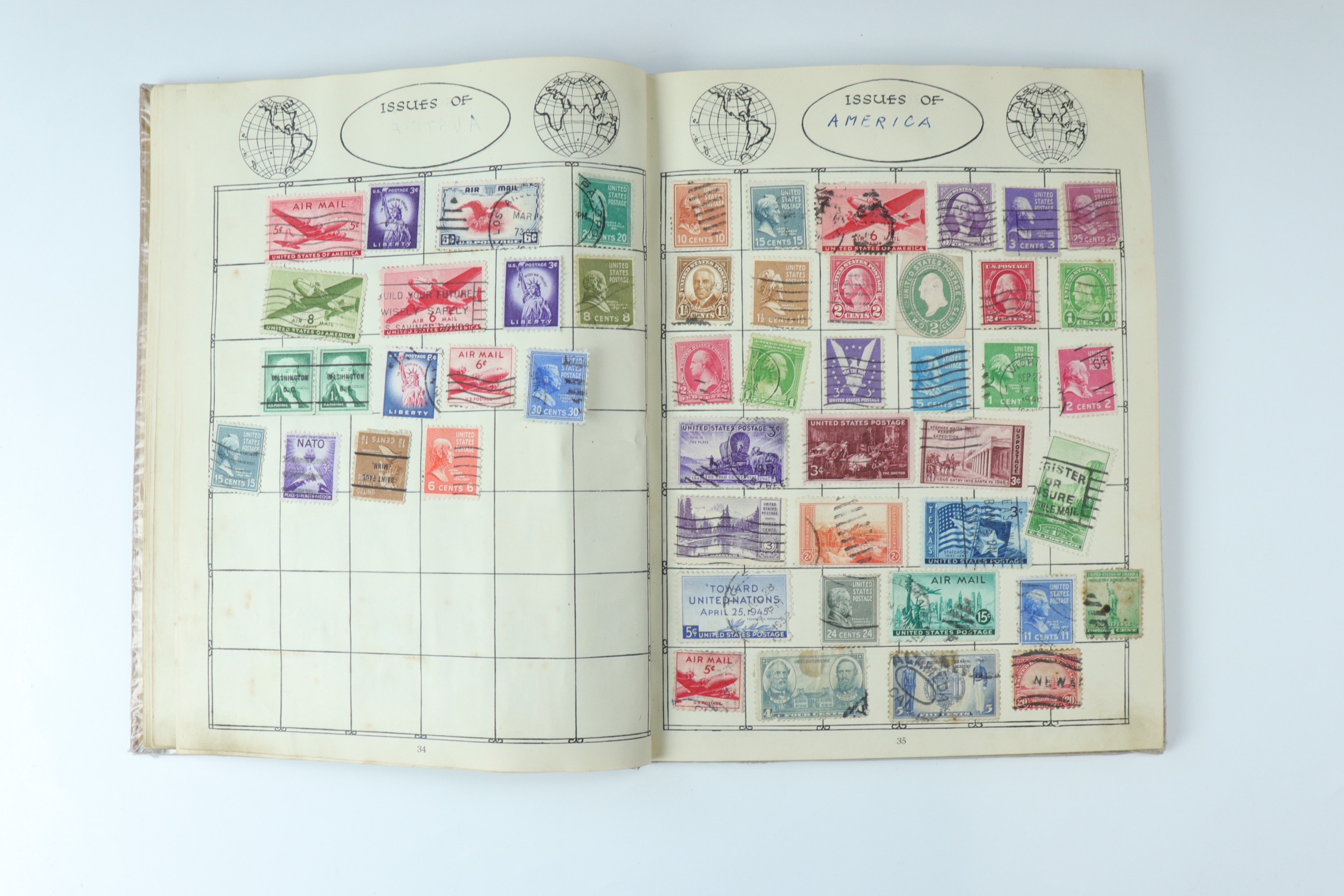 An Ace Legion stamp album, International Telecommunication Union centenary stamp album and a - Image 17 of 27