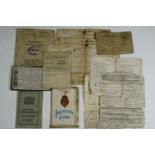 A Great War and Second World War group of family military service documents, pertaining to 129836