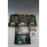 Five boxed Star Wars The Power of the Force Episode I toys comprising Jedi Spirits, three Stap &