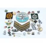 Sundry US army and other badges etc including paratroop qualification badges