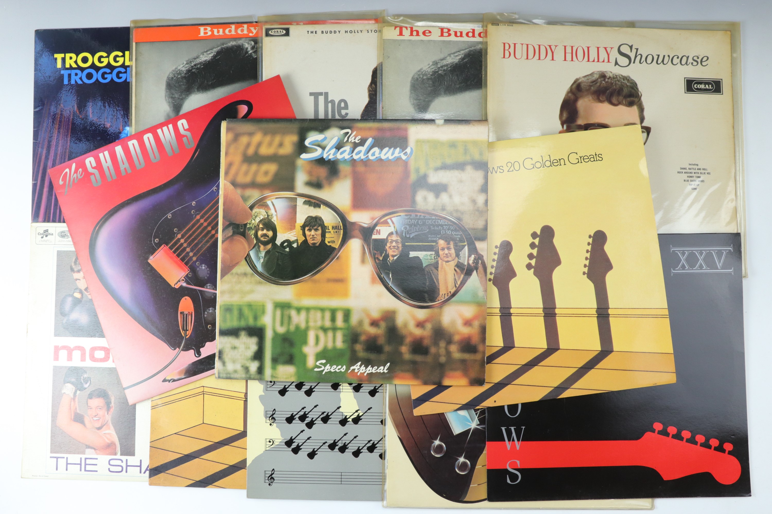 A quantity of various cased LP records including nine The Shadow's LPs, six Buddy Holly LPs, The - Image 3 of 7