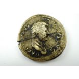 A Roman bronze coin of the Emperor Hadrian, 27 mm