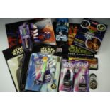 A Star Wars Trilogy Tazo Collectors Force pack and discs together with a quantity of Star Wars