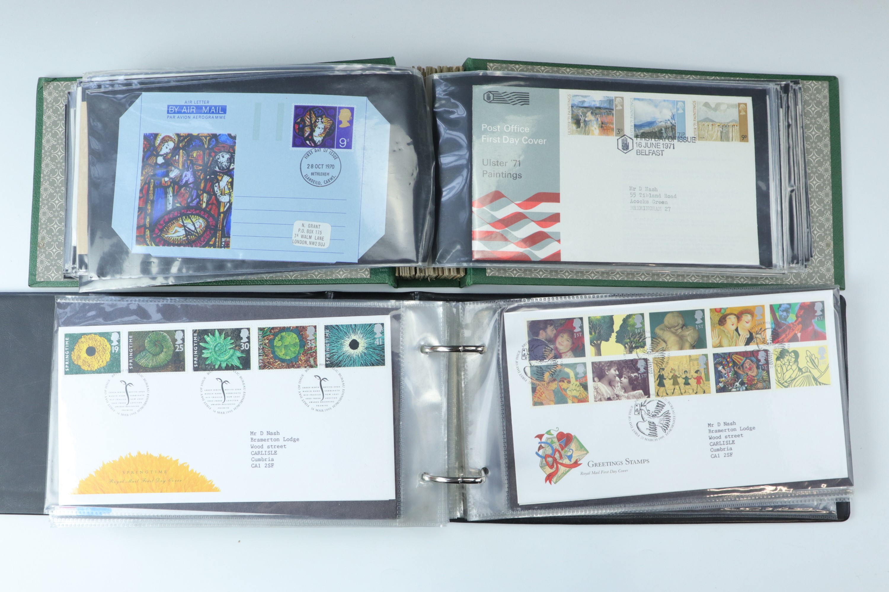 Six albums of first day stamp covers including "The Queens Golden Jubilee" commemorative coin - Bild 14 aus 20