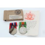A Second World War campaign medal pair in Air Ministry carton