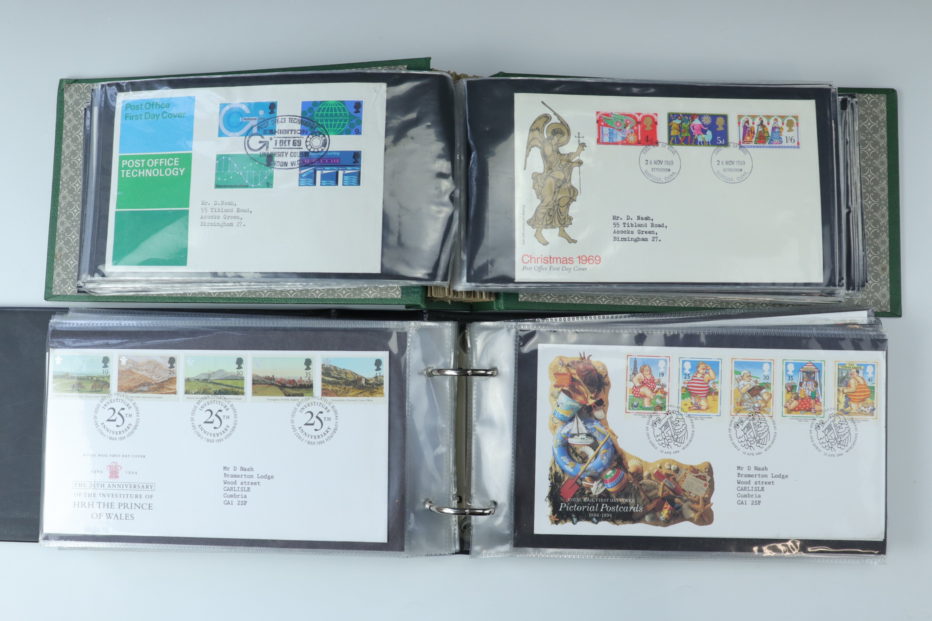 Six albums of first day stamp covers including "The Queens Golden Jubilee" commemorative coin - Image 13 of 20