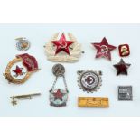 A small group of Soviet badges