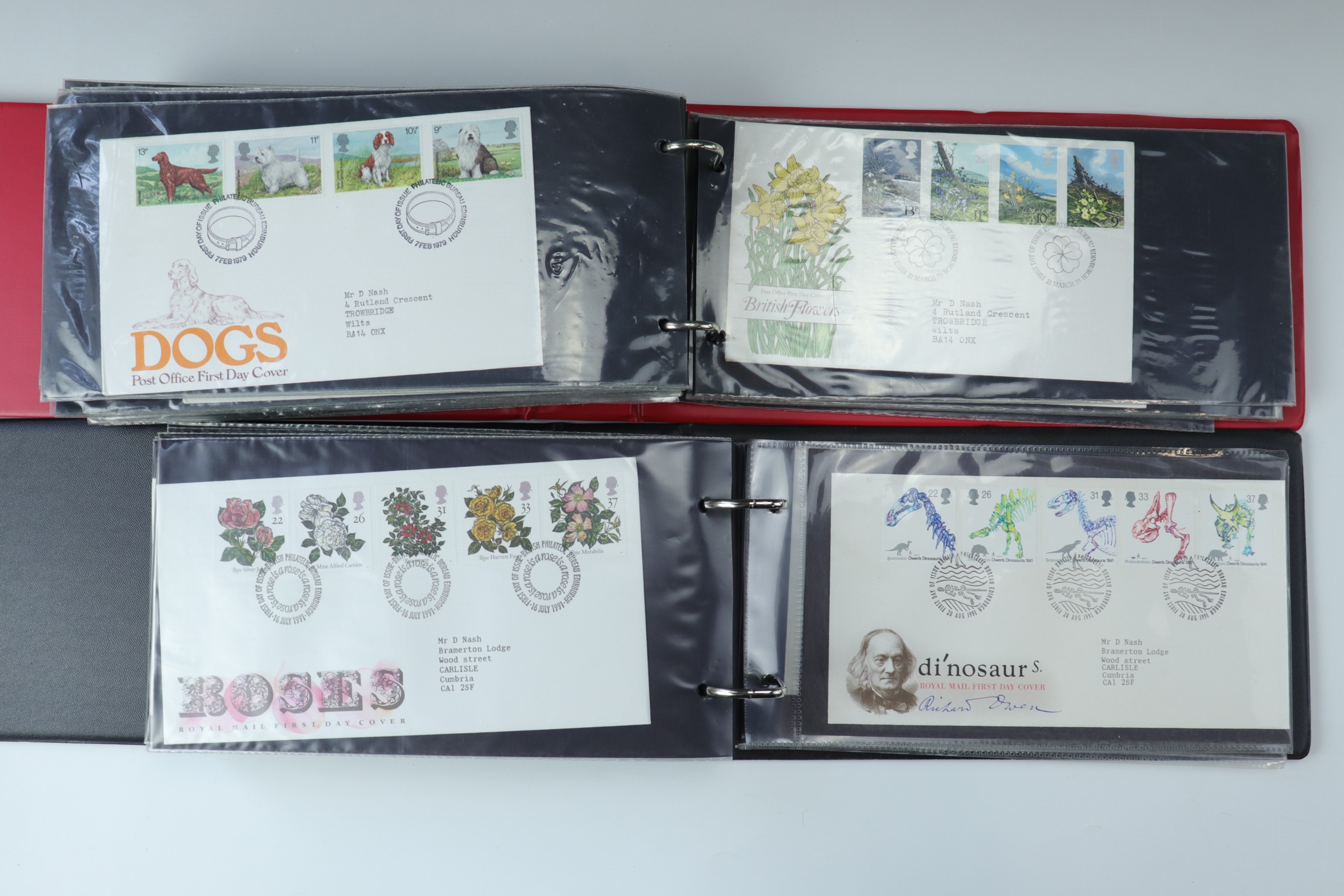 Six albums of first day stamp covers including "The Queens Golden Jubilee" commemorative coin - Image 9 of 20