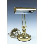 A contemporary brass desk lamp, 35 cm