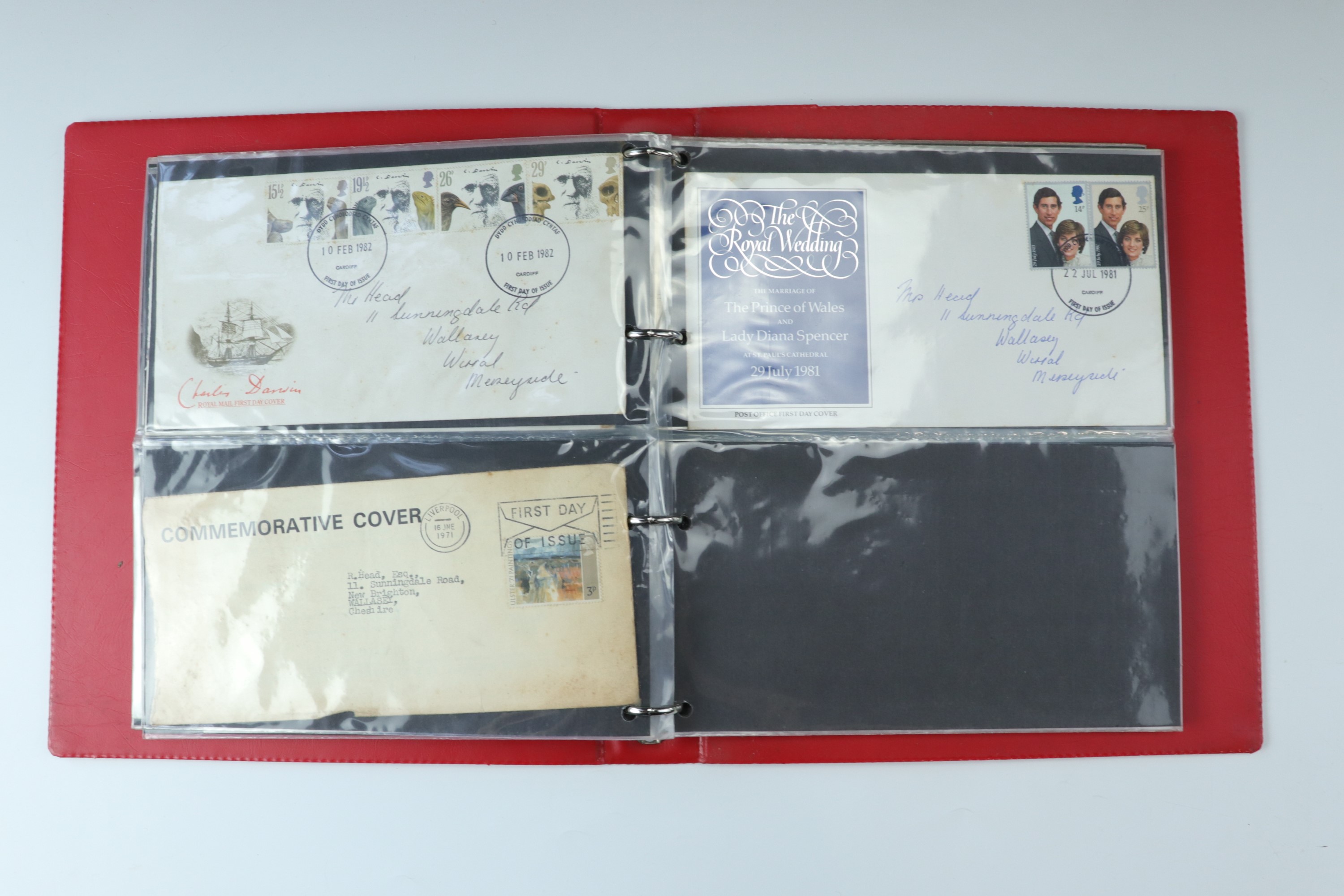 Six albums of first day stamp covers including "The Queens Golden Jubilee" commemorative coin - Image 20 of 20