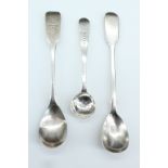 Three Georgian silver spoons