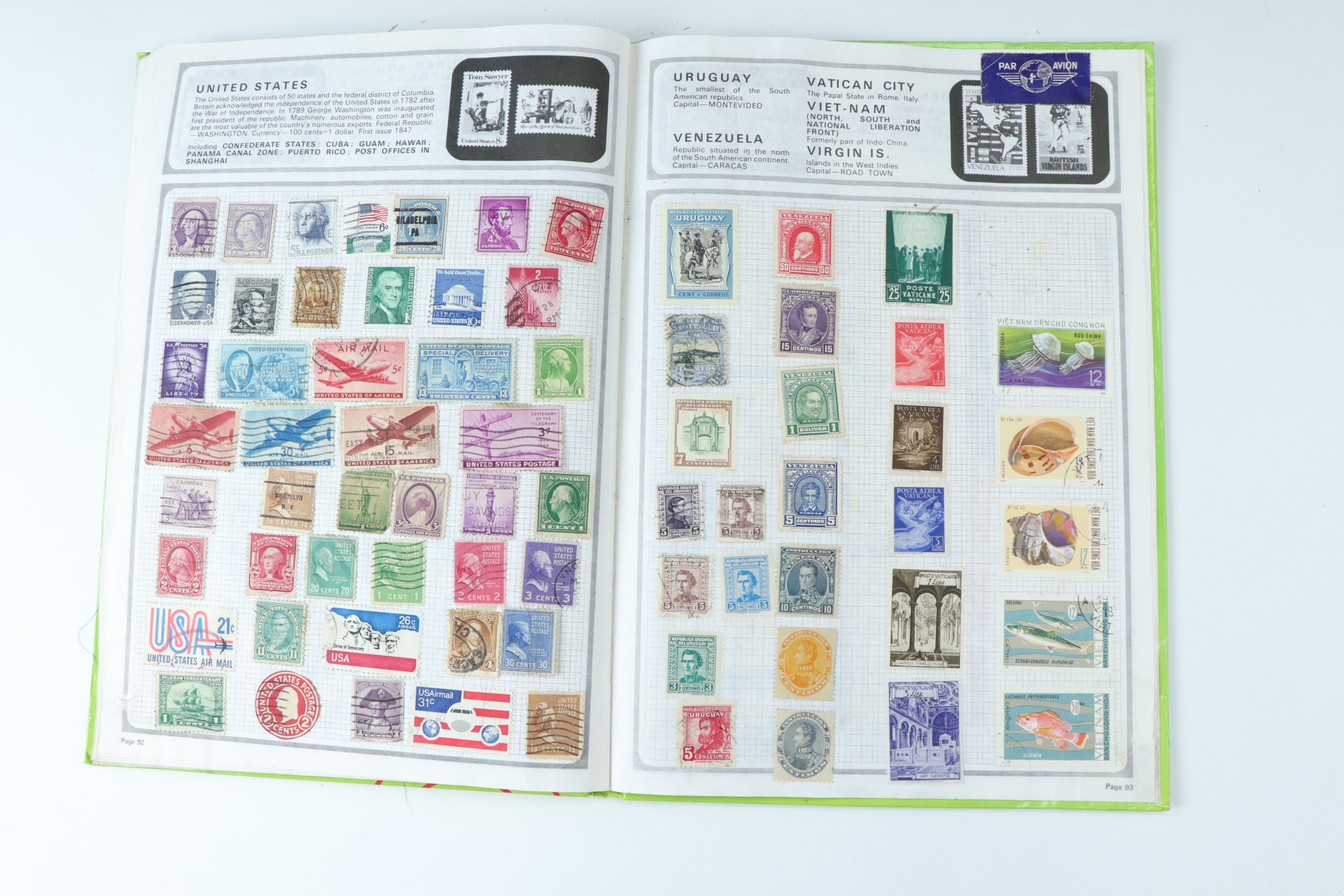 Several juvenile stamp albums containing GB and world stamps, with uncirculated and specimen GB - Image 40 of 47