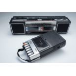 A Panasonic FW17 double cassette player and radio together with a Ultra cassette player model 6T07