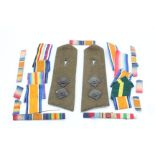 A pair of British army officer's greatcoat epaulettes together with a quantity of largely Great