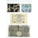 A Second World War North Africa campaign German propaganda £1 Peppiatt Banknote, series H86D 729630,