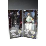 Two boxed Star Wars Collectors Series toys Darth Vader and Boba Fett