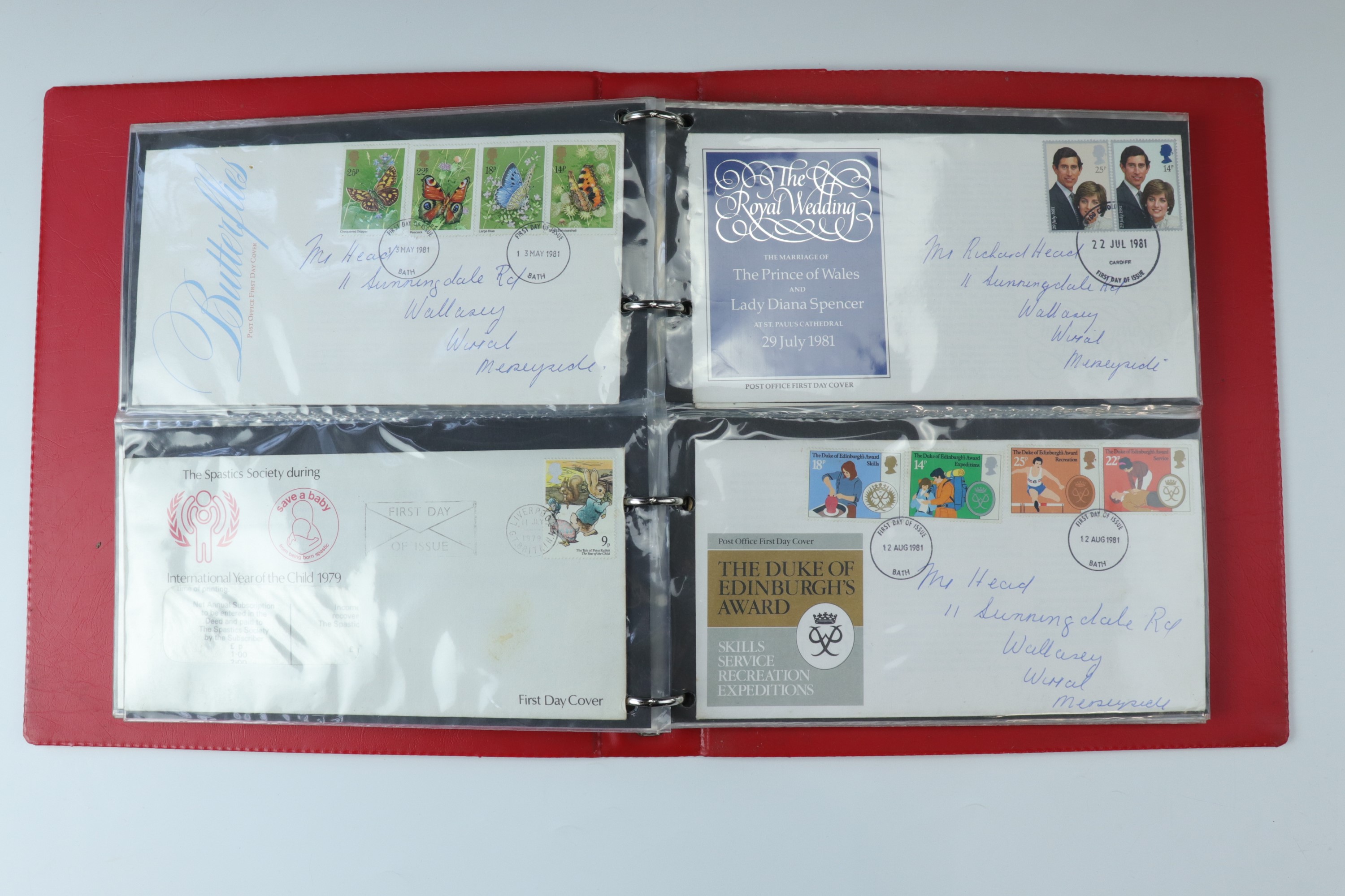 Six albums of first day stamp covers including "The Queens Golden Jubilee" commemorative coin - Image 19 of 20