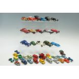 A quantity of die-cast model cars including Matchbox, Dinky etc together with a small quantity of