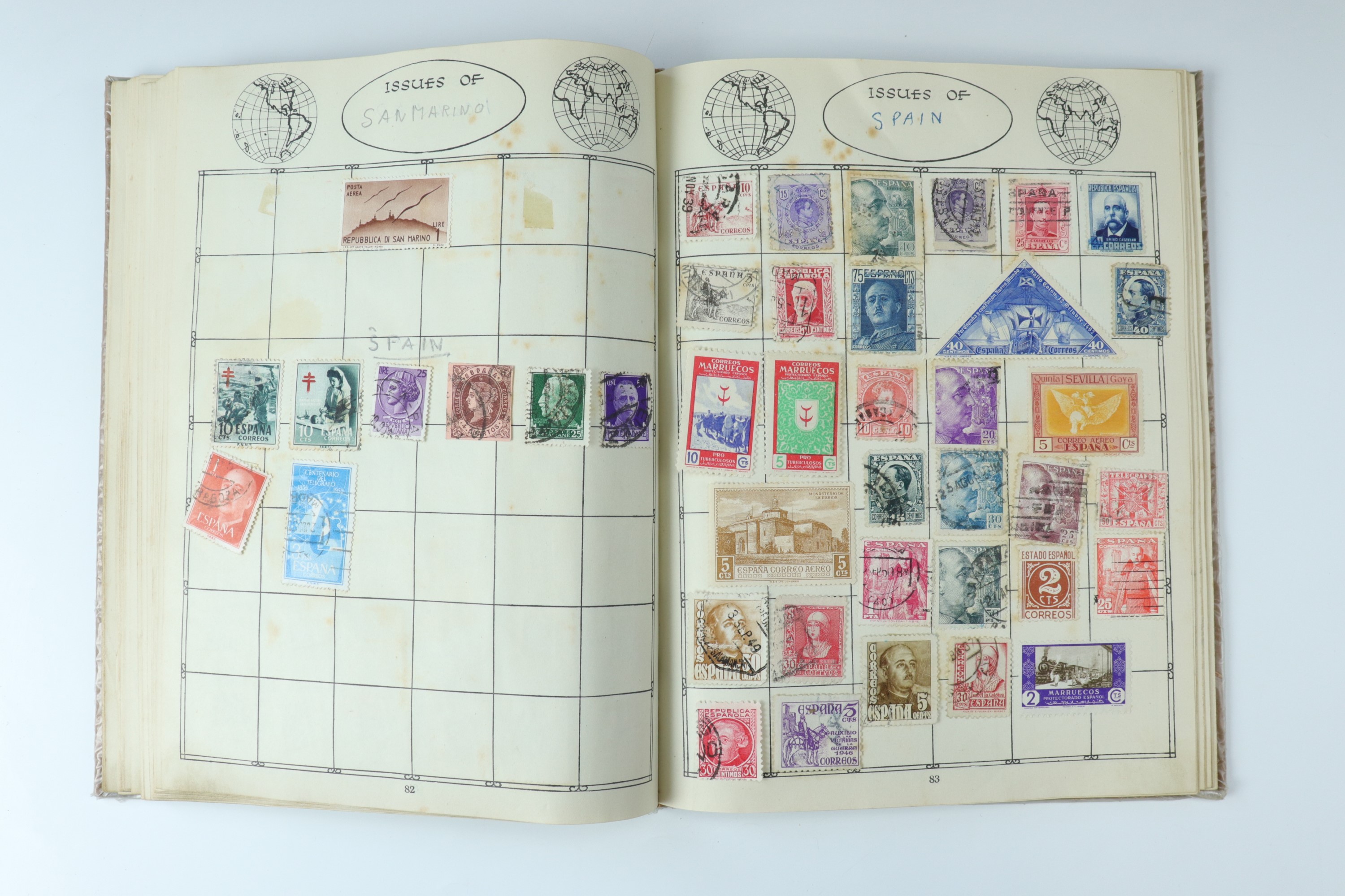 An Ace Legion stamp album, International Telecommunication Union centenary stamp album and a - Image 21 of 27
