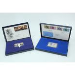 A cased Danbury Mint "The Queens Visit to the United States - 200th Anniversary of U.S.
