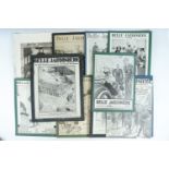 A quantity of early 20th Century French "Belle Jardiniere" advertising posters mounted on card,