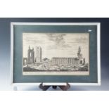 A early 19th Century engraving "The Ruins of the Cathedral of St Andrews", mounted and framed