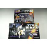 A boxed Star Wars interactive video board game with original VHS together with a boxed Star Wars The