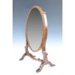 A Victorian mahogany dressing table mirror, 58 cm
