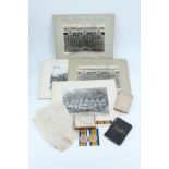 A Great War medal, diary and photograph group, comprising a British War and Victory medal pair