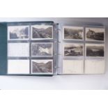A sophisticated collection of approximately 450 postcards comprising Abraham's monochrome scenes