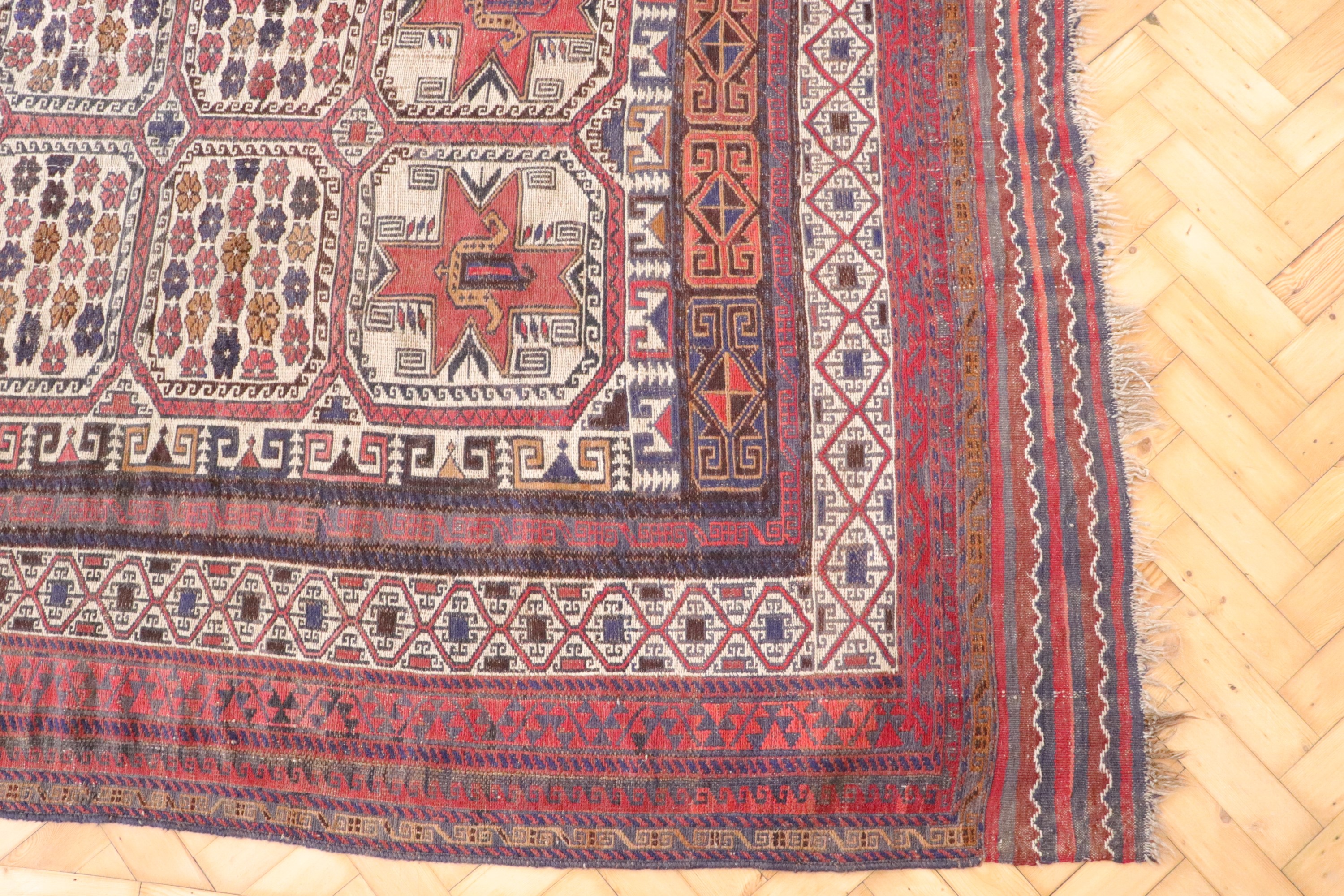 A hand knotted Afghan rug, 240 x 180 cm - Image 2 of 6