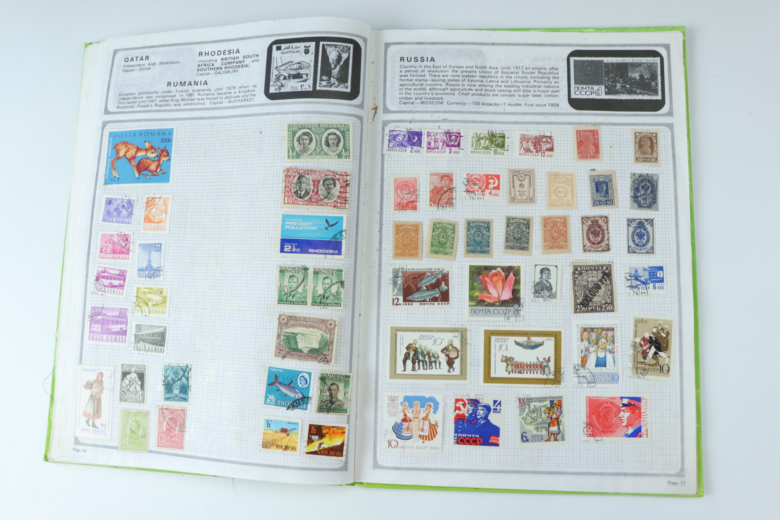 Several juvenile stamp albums containing GB and world stamps, with uncirculated and specimen GB - Image 35 of 47