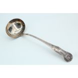 A Regency silver King's pattern soup ladle, the terminal bearing an engraved "L", possibly Donald