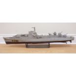A scale model Le Corse Class / E50 type French Navy frigate, 100 cm long