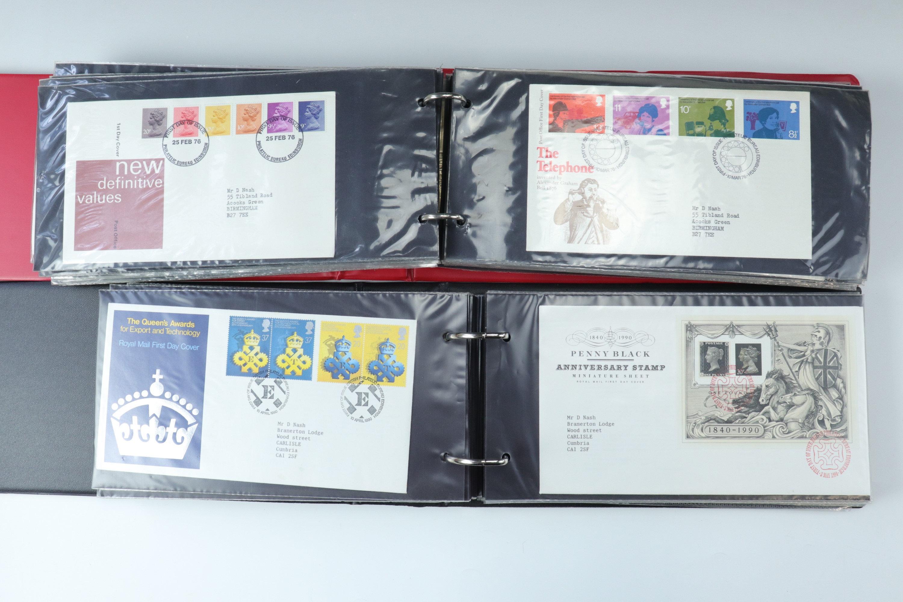 Six albums of first day stamp covers including "The Queens Golden Jubilee" commemorative coin - Image 6 of 20