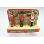 A Britain's New Metal Models die-cast toy soldier "Guards, Life Guard and Yeoman Warder" set in