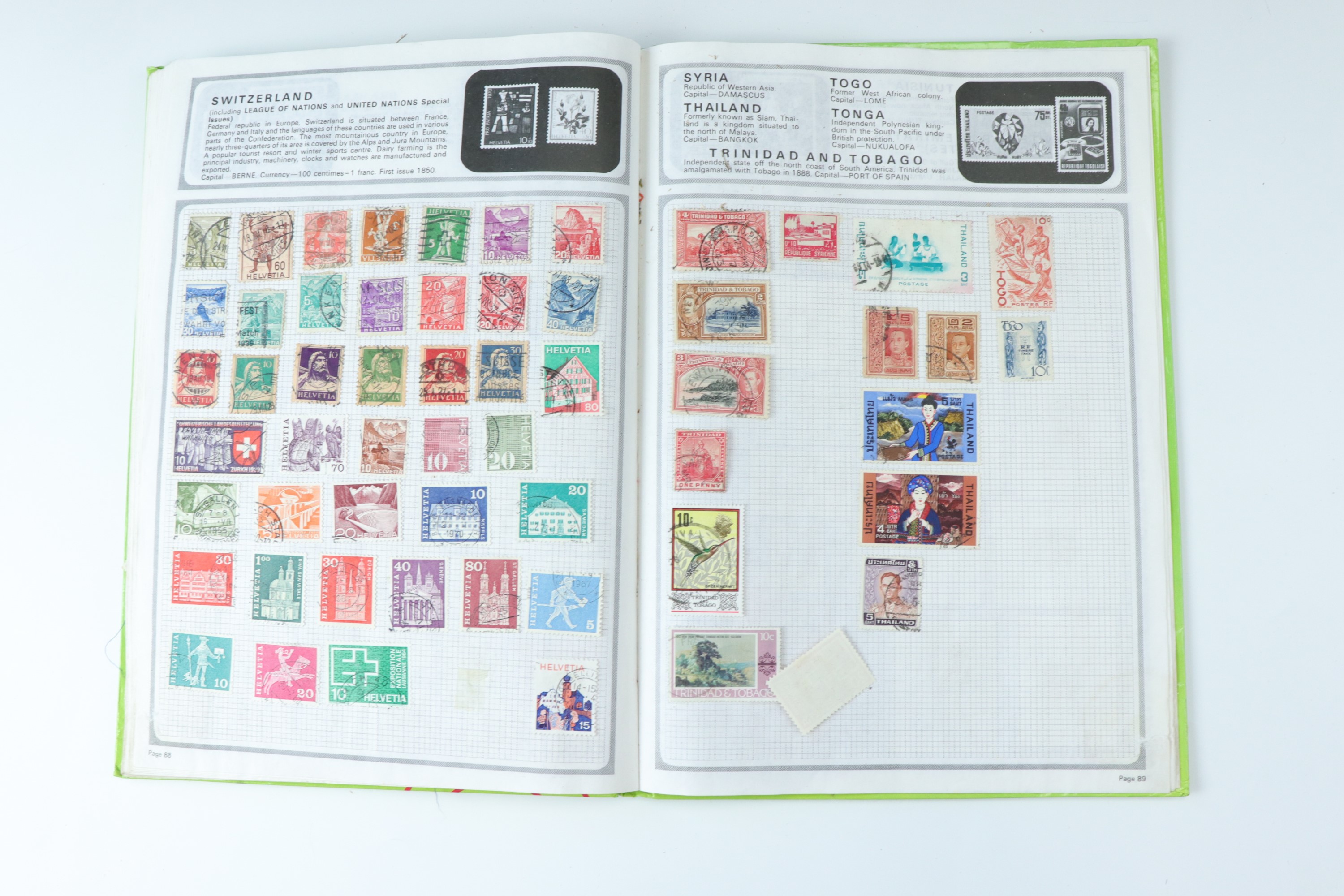 Several juvenile stamp albums containing GB and world stamps, with uncirculated and specimen GB - Image 38 of 47