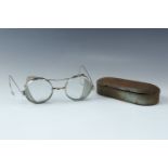 A pair of Sellstrom vintage driving glasses in original tin