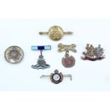 A small group of Great War and Second World War sweetheart brooches