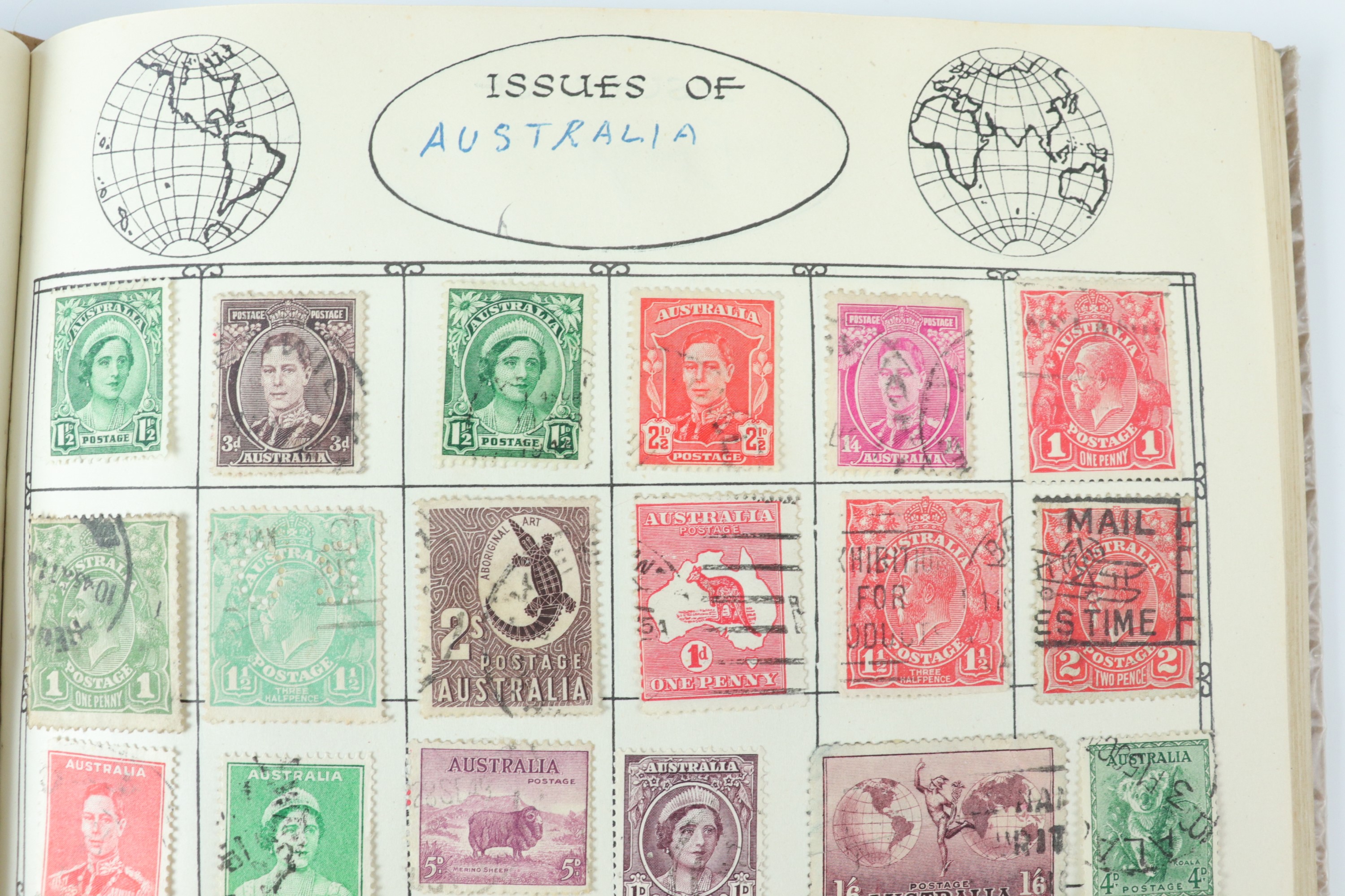 An Ace Legion stamp album, International Telecommunication Union centenary stamp album and a - Image 26 of 27