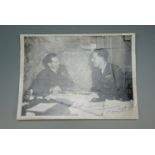 [ Autograph / Victoria Cross / RAF ] A signed press photograph of Group Captain Leonard Henry Trent,
