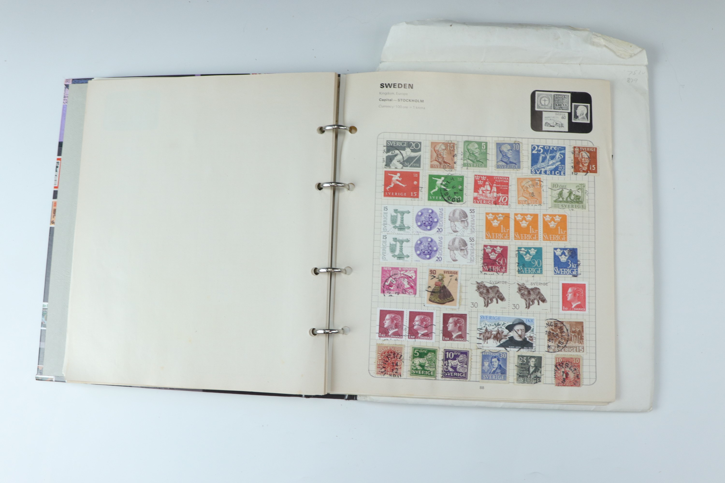 Several juvenile stamp albums containing GB and world stamps, with uncirculated and specimen GB - Image 46 of 47