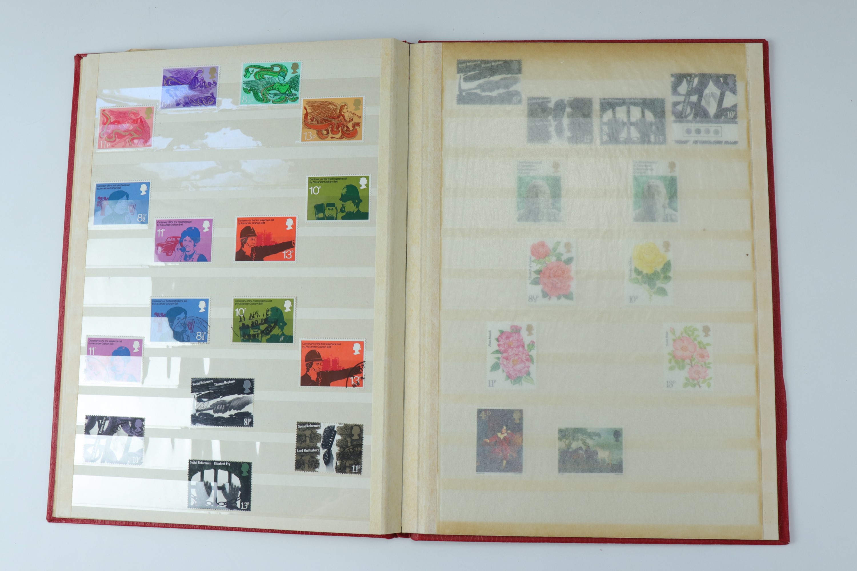 Several juvenile stamp albums containing GB and world stamps, with uncirculated and specimen GB - Image 16 of 47