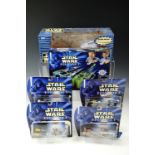A small quantity of Star Wars Action Fleet pod racing toys