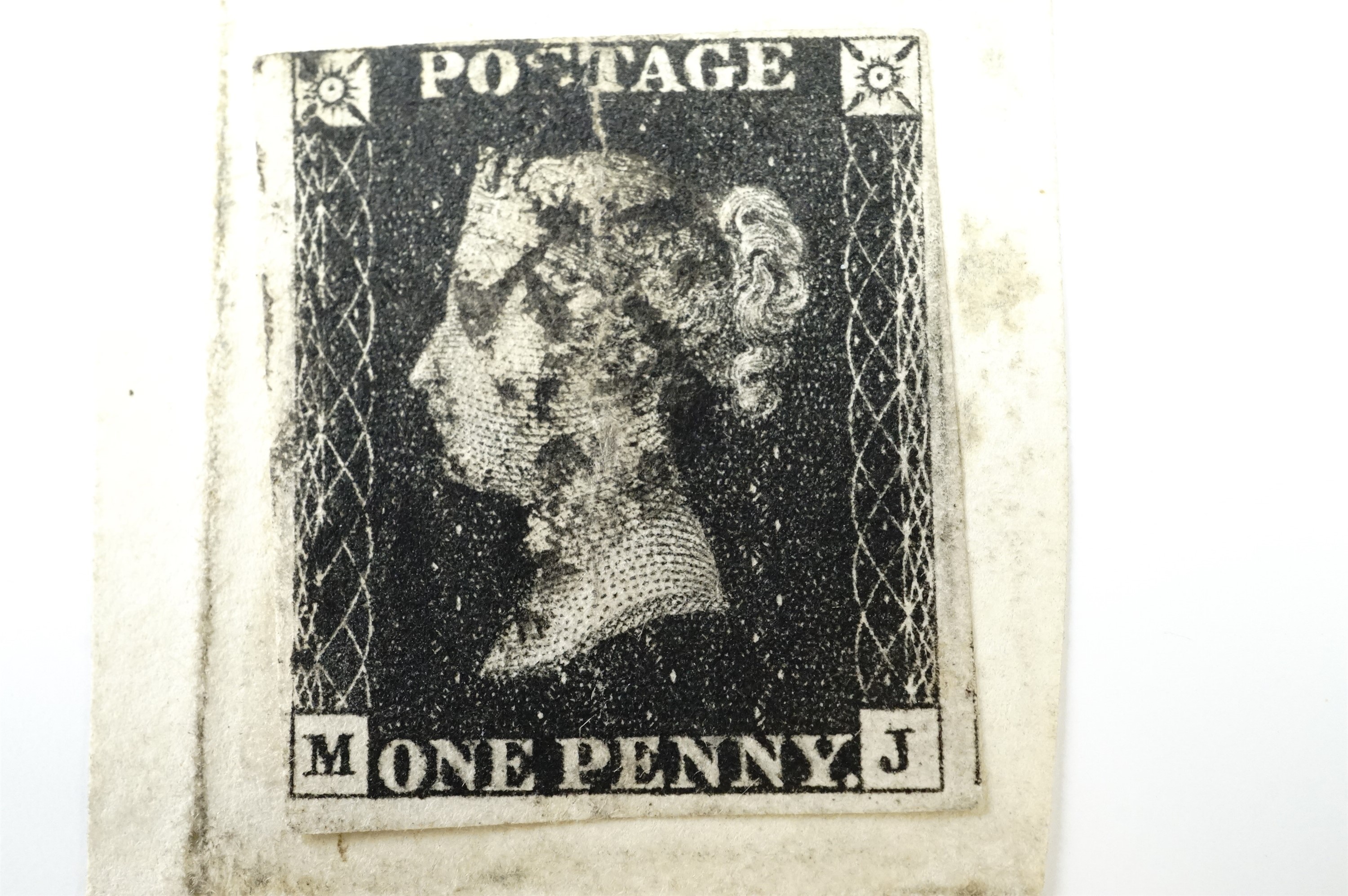 A 1d black postage stamp - Image 2 of 2