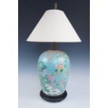 A pair of contemporary oriental table lamps, 70 cm